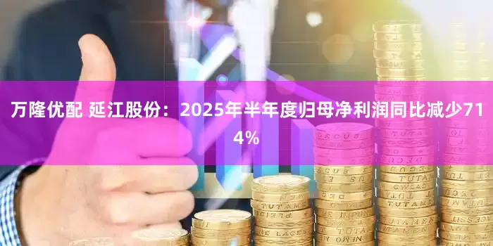 万隆优配 延江股份：2025年半年度归母净利润同比减少714%
